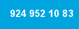 924 952 10 83 924 952 10 83
